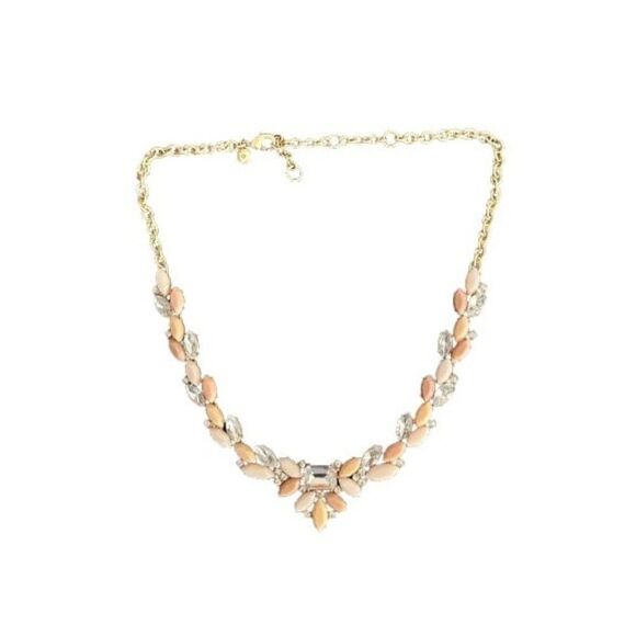Jcrew Pink/White Stones Necklace - Picture 1 of 8